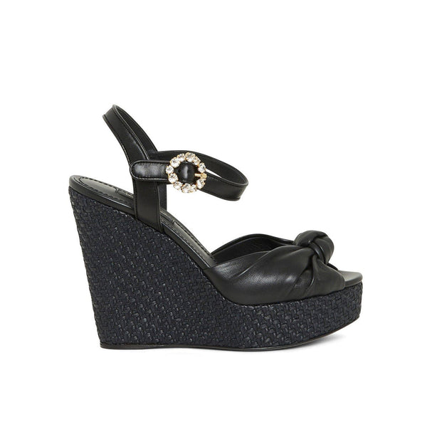 Dolce & Gabbana Wedge Sandals - Black - Femme
