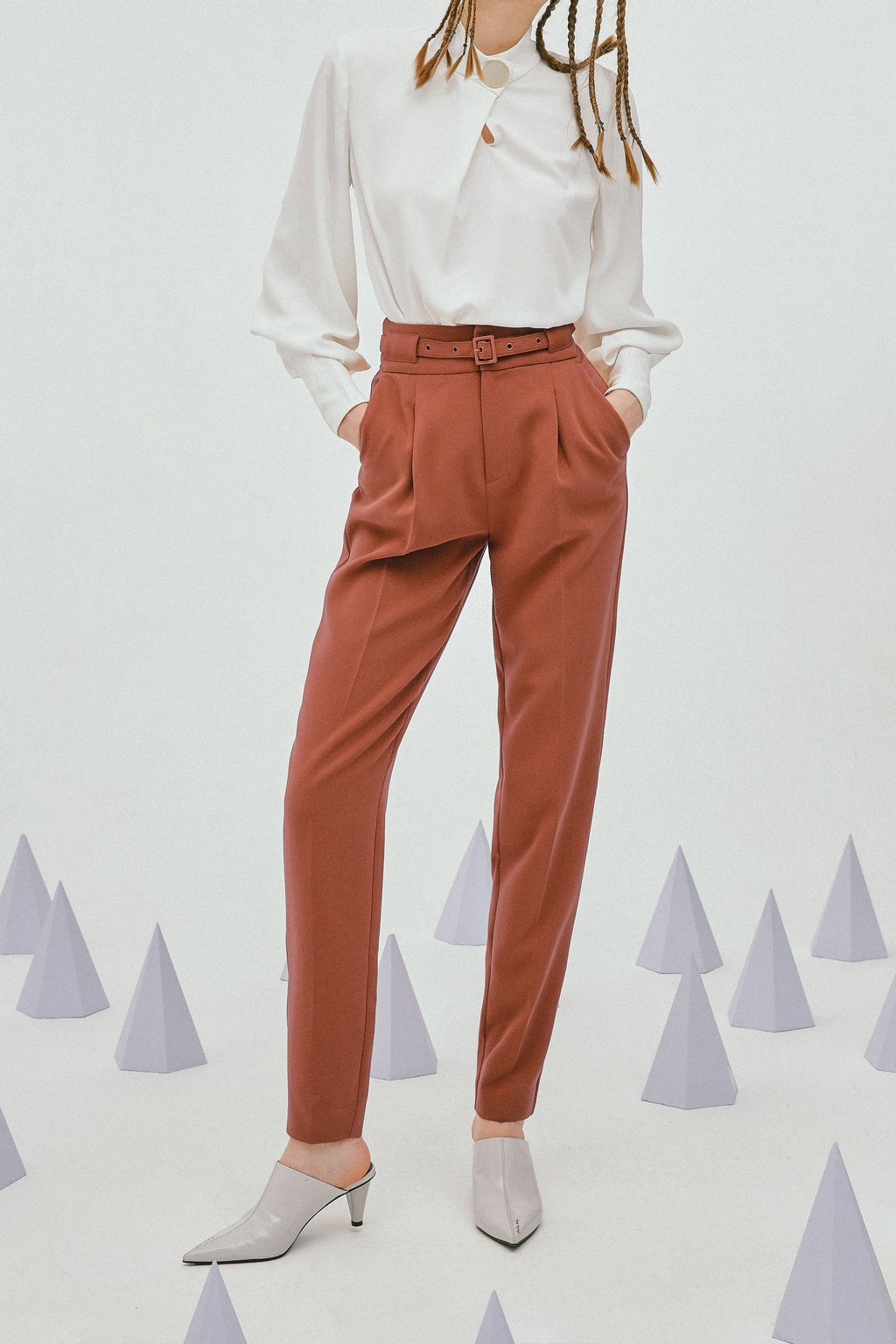 Lily - Pantalon - Marron Châtaigne