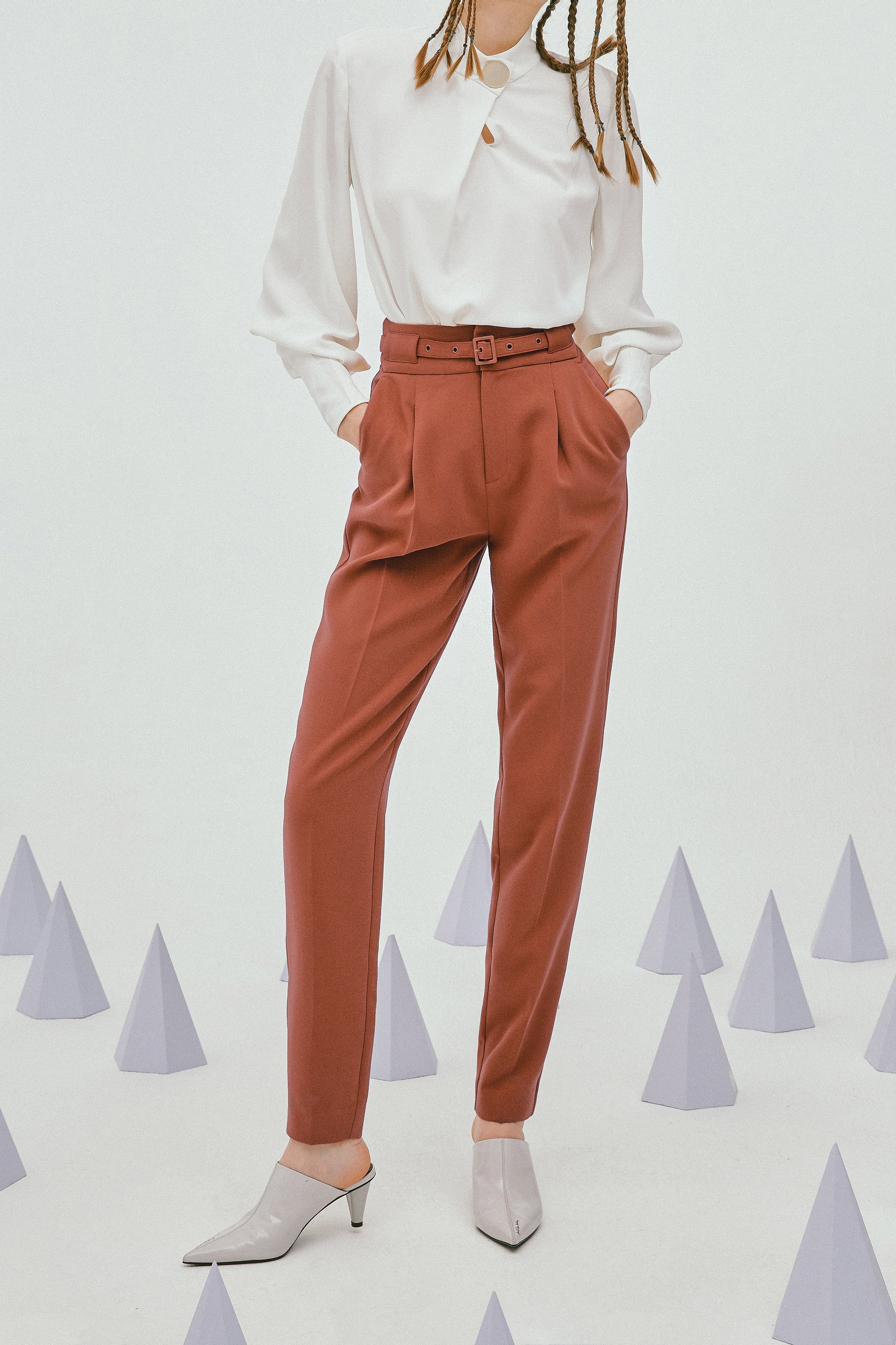 Lily - Pantalon - Marron Châtaigne