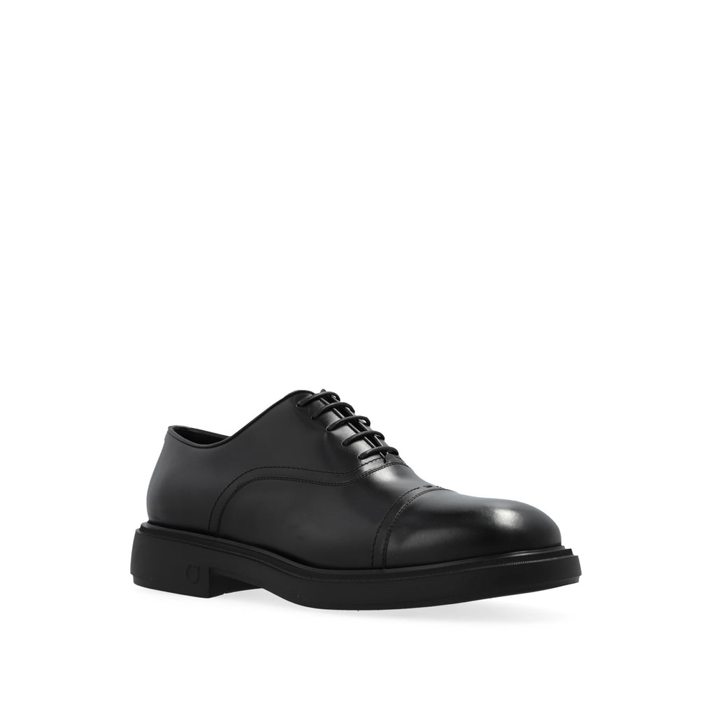 Derbies Salvatore Ferragamo Leather Oxford - Black - Homme