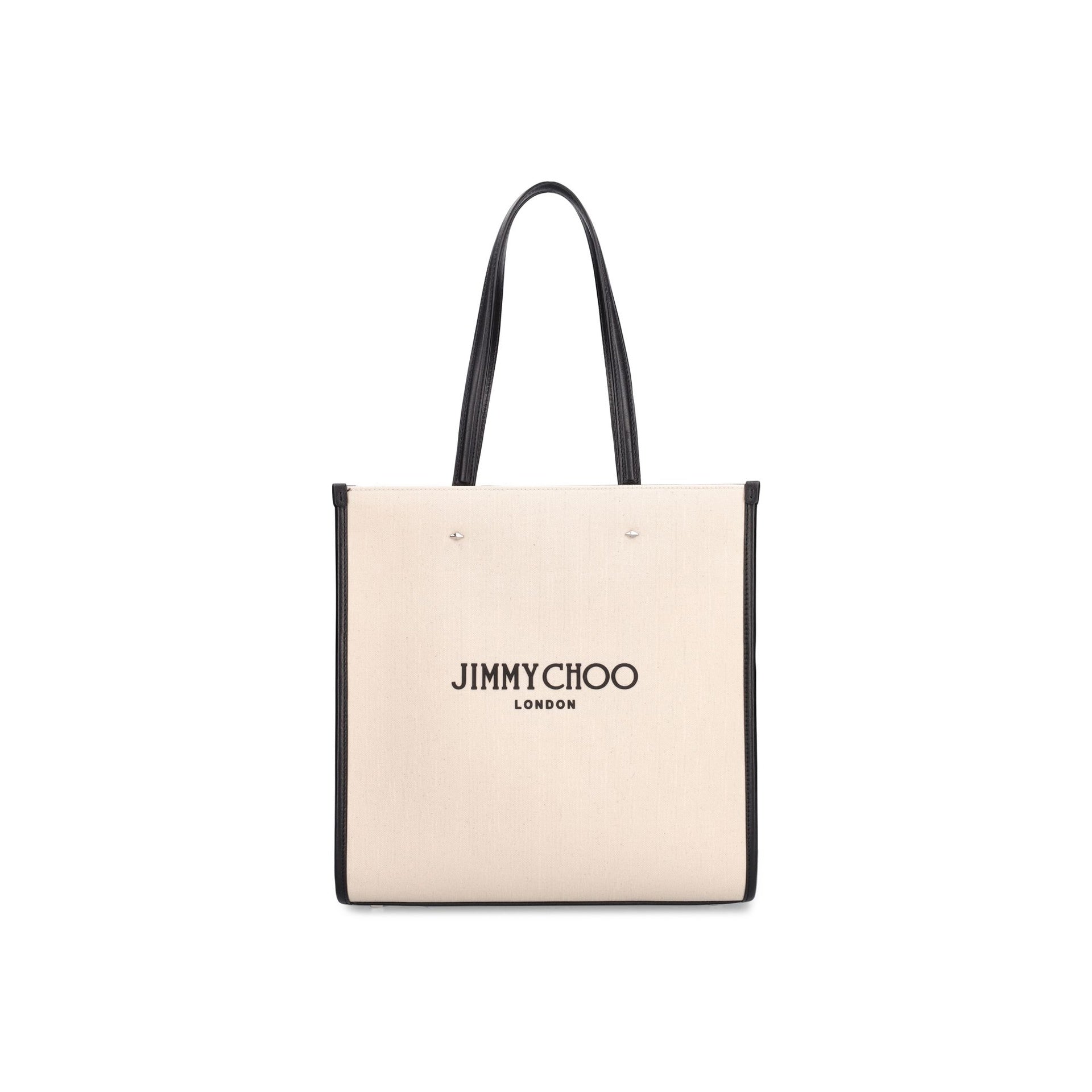 Jimmy Choo - Cabas Medium Logo - Femme - Beige