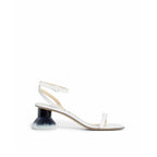 Sandales Loewe Petal Brush Leather - White - Femme