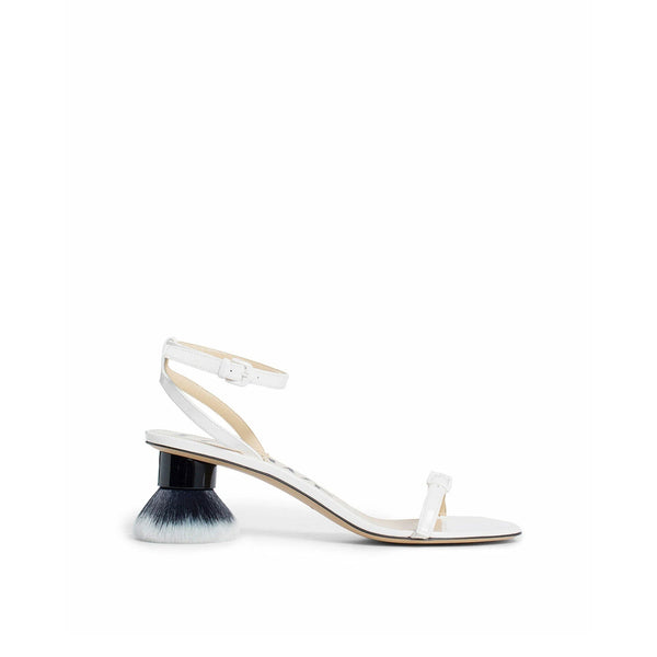 Sandales Loewe Petal Brush Leather - White - Femme
