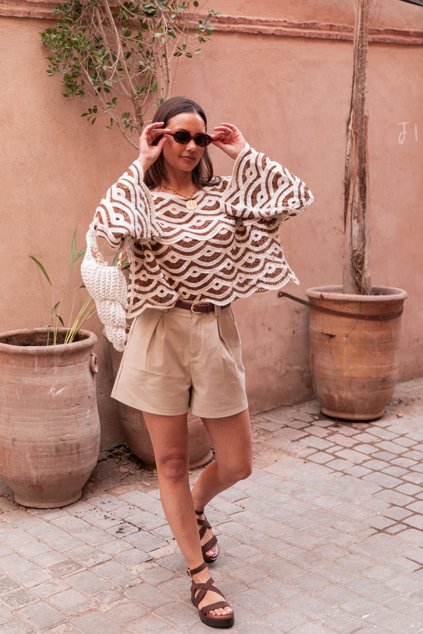 AARAN Chocolat - Maille Crochet