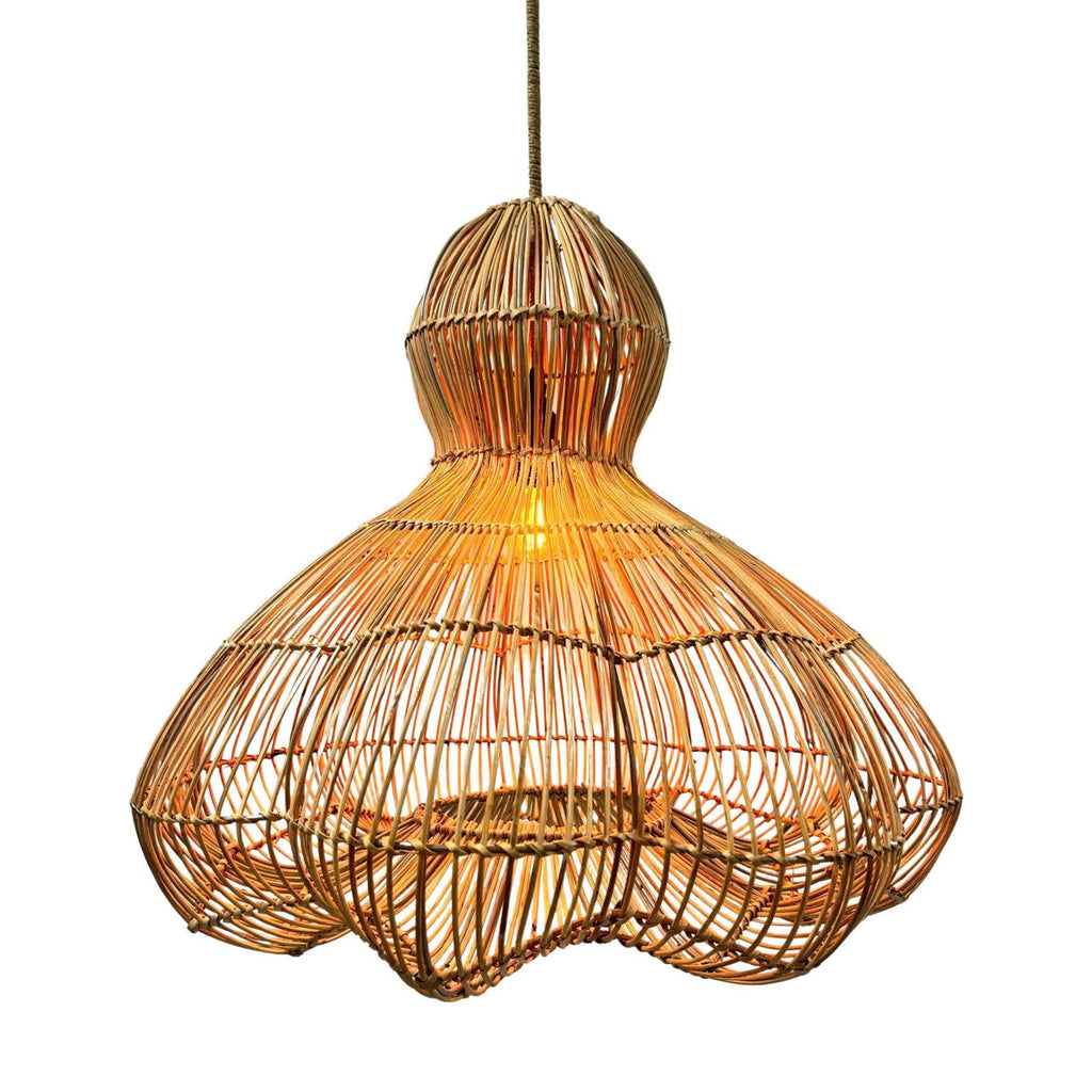 Ronda - Suspension Solaire - Rotin - Beige