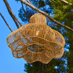 Ronda - Suspension Solaire - Rotin - Beige