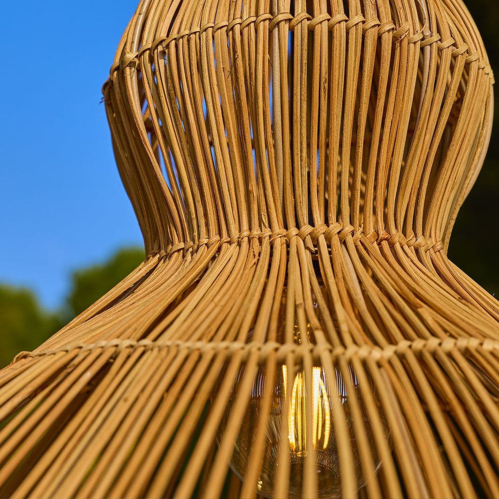 Ronda - Suspension Solaire - Rotin - Beige