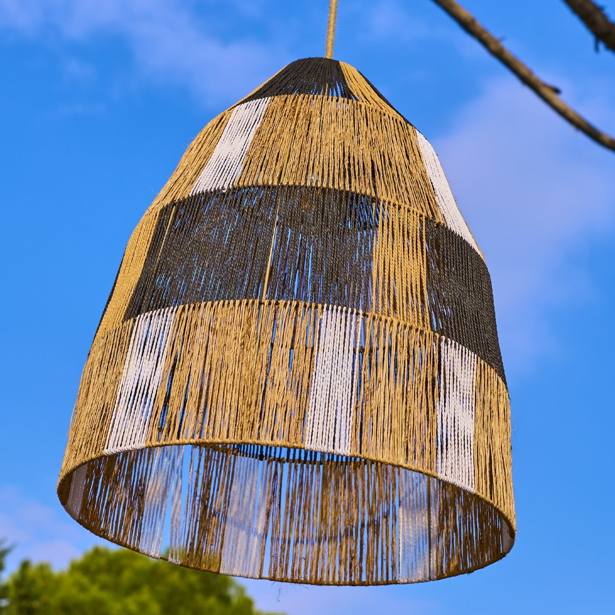 Zahara - Suspension Solaire - Corde - Beige
