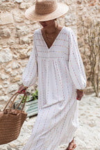 ABELLE Rayée - Robe Gaze De Coton