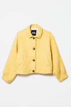 Veste En Alpaga Jaune