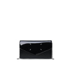 Maison Margiela - Portefeuille Four Stiches Leather Chain - Femme - Black