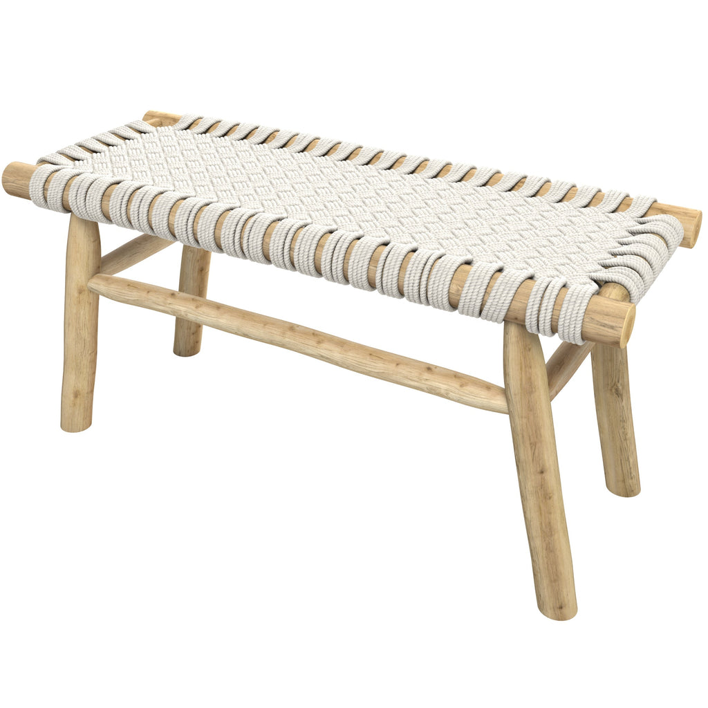 achat banc tresse corde