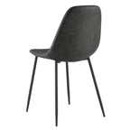 achat chaise assise noire pieds metal
