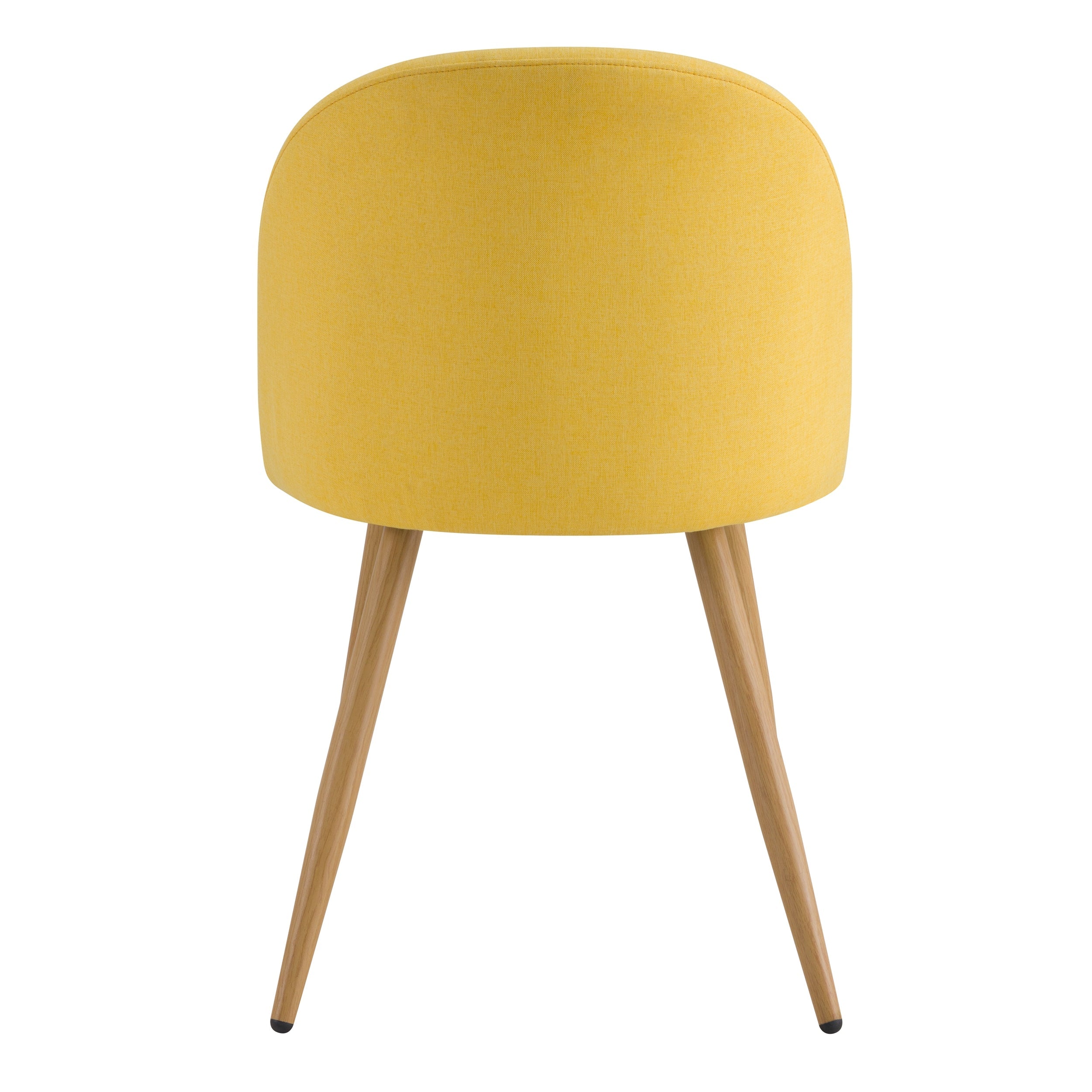 achat chaise confortable assise tissu jaune