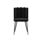achat chaise confortable en velours noir