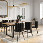 achat chaise confortable tissu noir