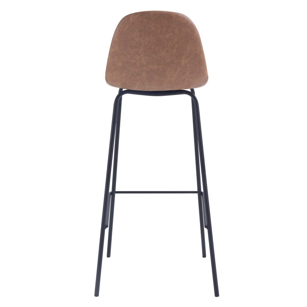 achat chaise de bar assise simili pieds metal noir