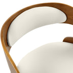 achat chaise de bar bois fonce pivotante