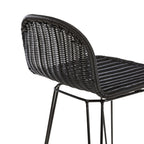 achat chaise de bar confortable pieds noir metal