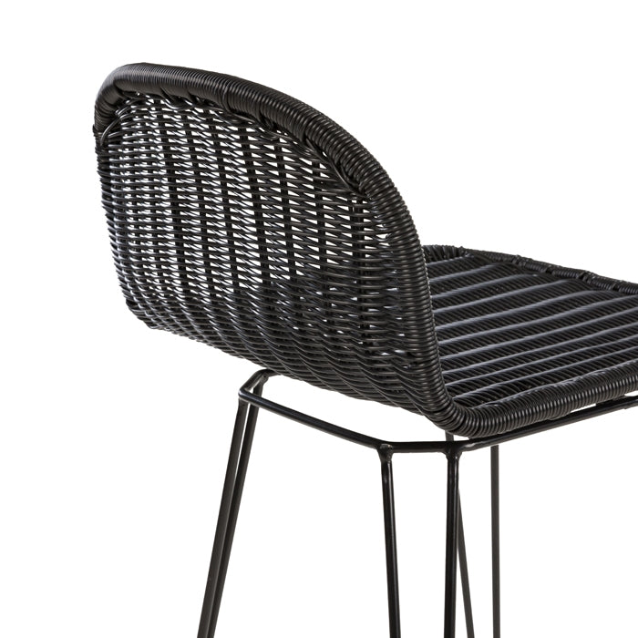 achat chaise de bar confortable pieds noir metal
