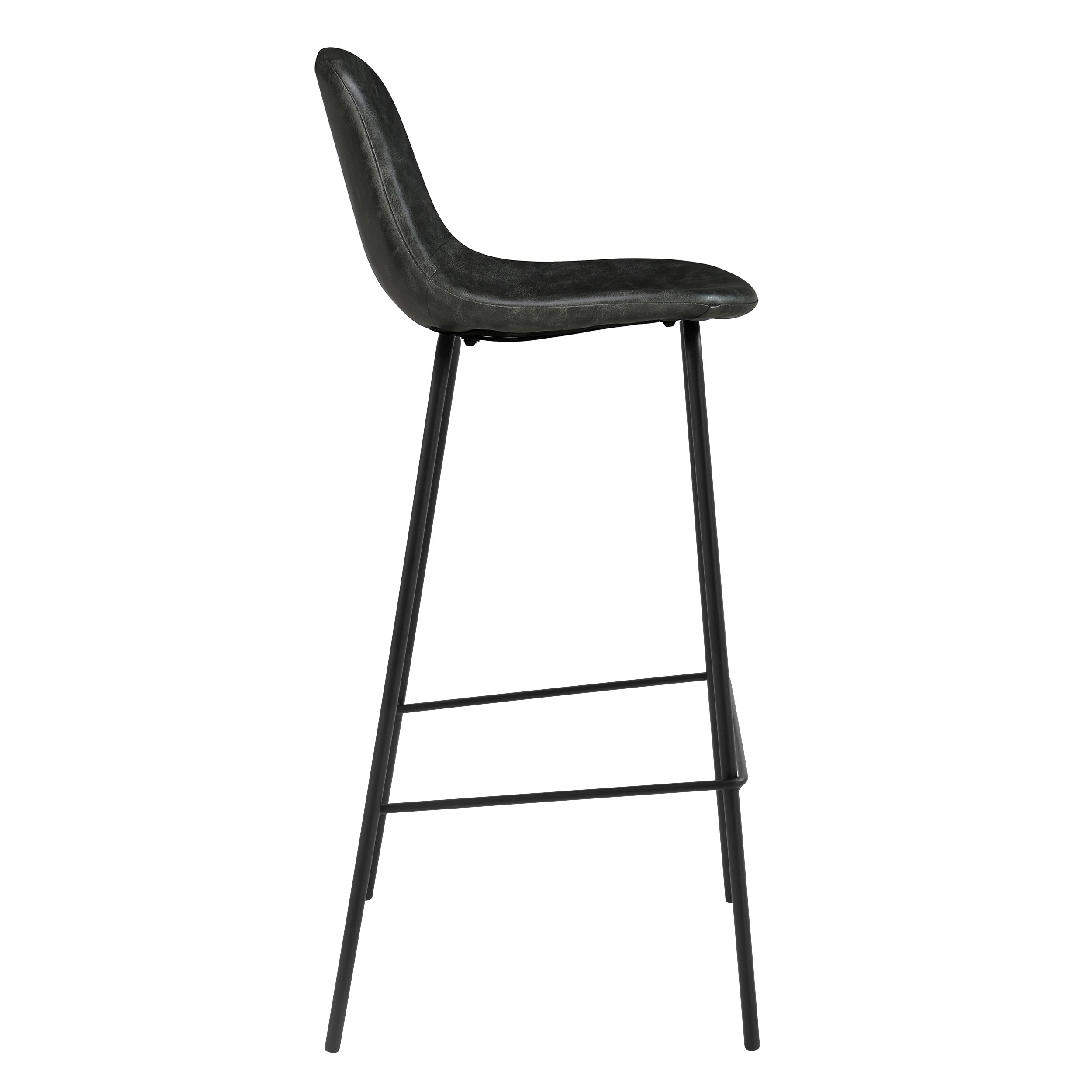achat chaise de bar confortable vintage noire
