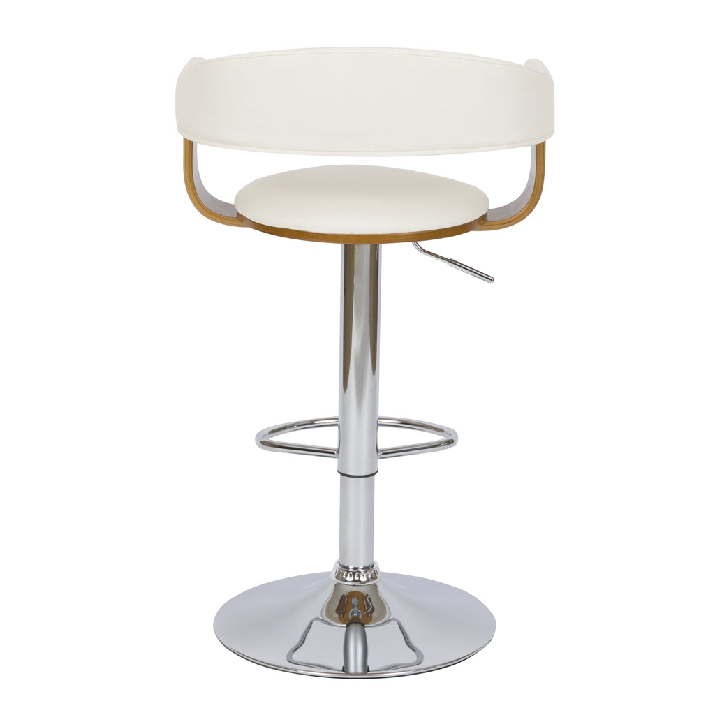 achat chaise de bar dossier bois et cuir synthetique