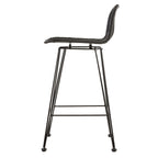 achat chaise de bar en resine tressee naturelle noire