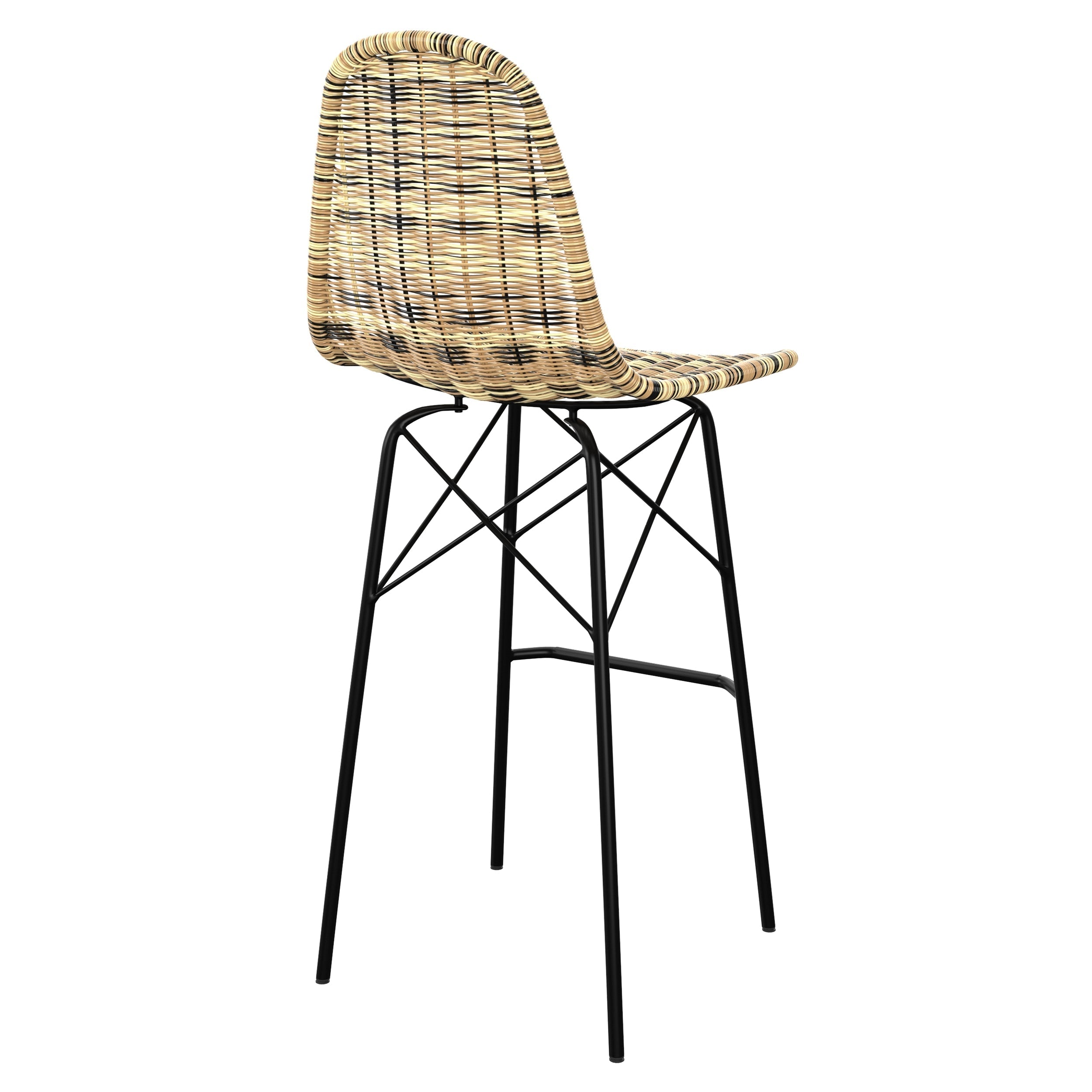 achat chaise de bar en resine tressee