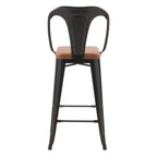 achat chaise de bar industrielle noires