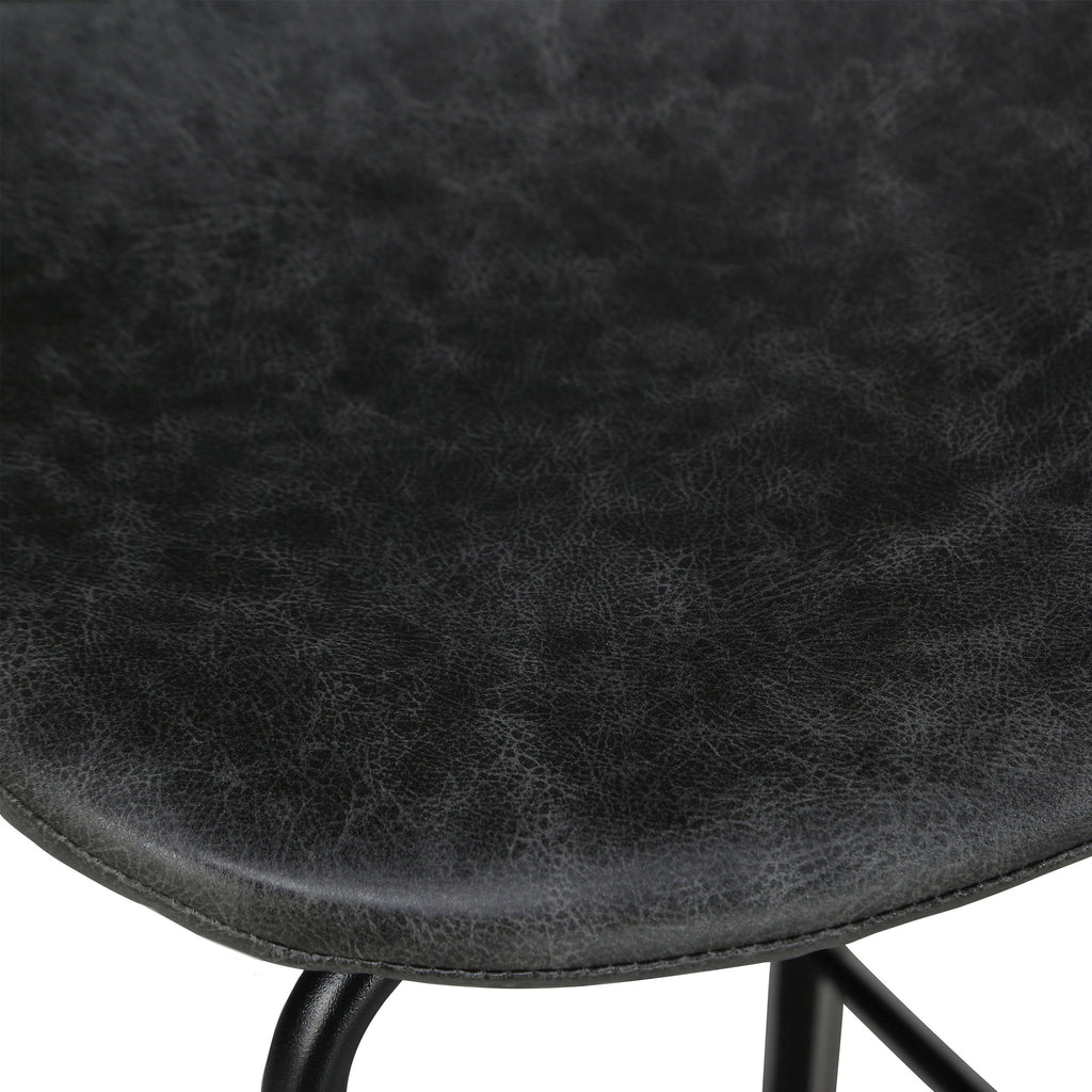 achat chaise de bar noir simili cuir