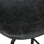 achat chaise de bar noir simili cuir