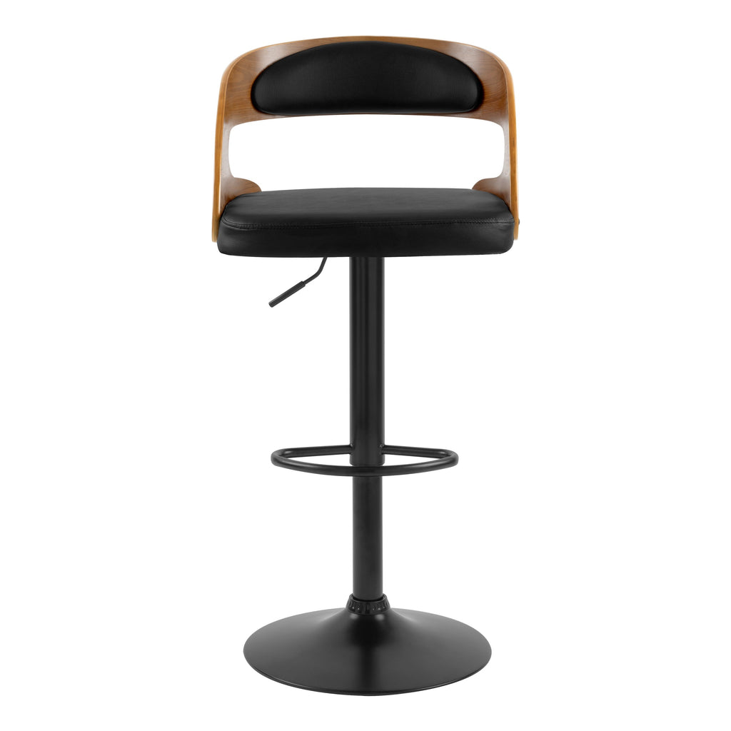 achat chaise de bar noire bois simili