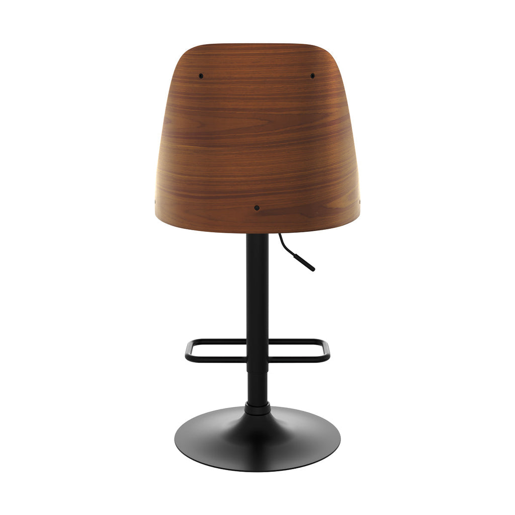 achat chaise de bar noire et bois fonce georges