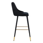achat chaise de bar style art deco noire