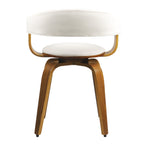 achat chaise design style vintage blanche synthetique