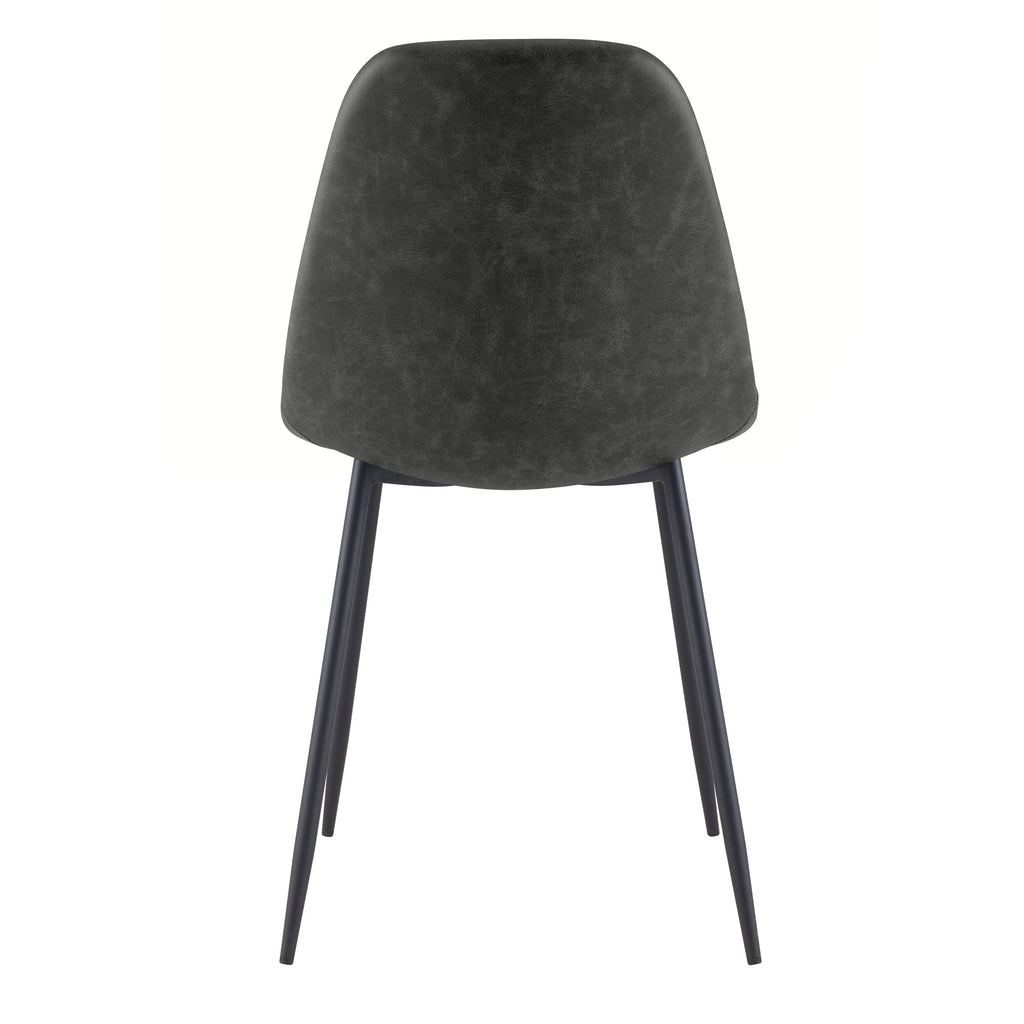 achat chaise en cuir synthetique noir