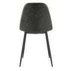 achat chaise en cuir synthetique noir