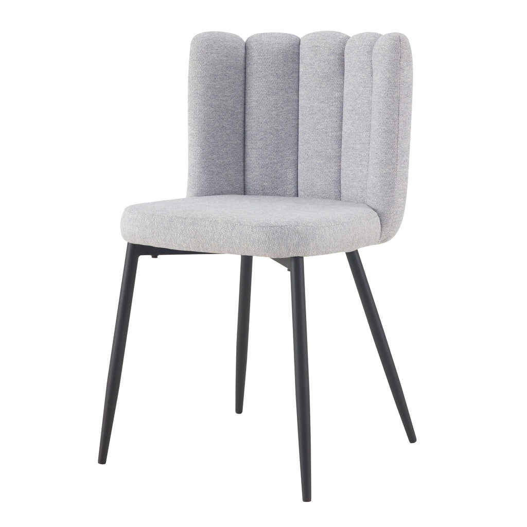achat chaise grise en tissu chine