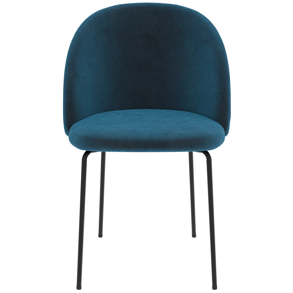 achat chaise karl en velours bleu fonce lot de deux