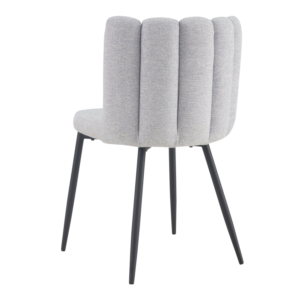 achat chaise lot de 2 gris chine