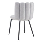 achat chaise lot de 2 gris chine