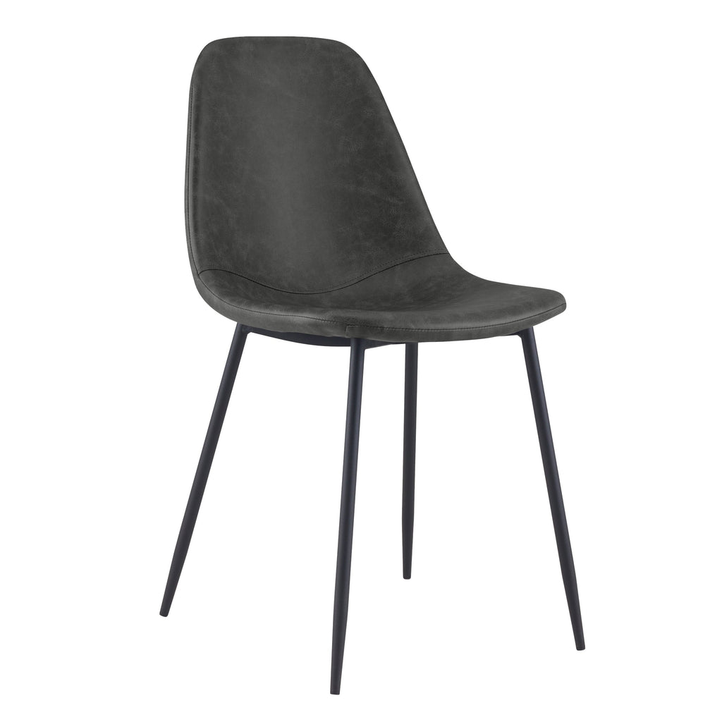 achat chaise lot de 2 noire vintage taupe