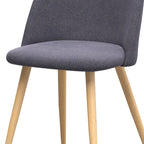 achat chaise scandinave en tissu gris