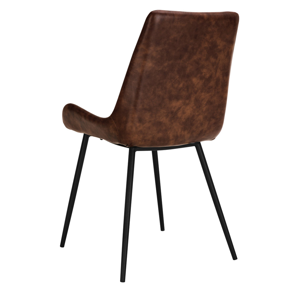 achat chaise simili cuir marron