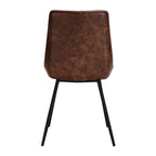achat chaise vintage marron lot de 2