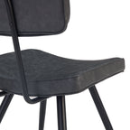achat chaise vintage noire pieds metal