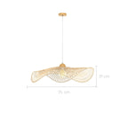achat suspension bambou avec fil blanc 75 cm design jipi