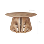 achat table basse ronde bois d acacia 80 cm de diametre