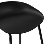 achat tabouret de bar noir metal