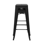 achat tabouret noir mat design indus